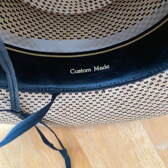 Womens Straw Hat Monte Cristi Western Wide Brim Size 6 7/8
